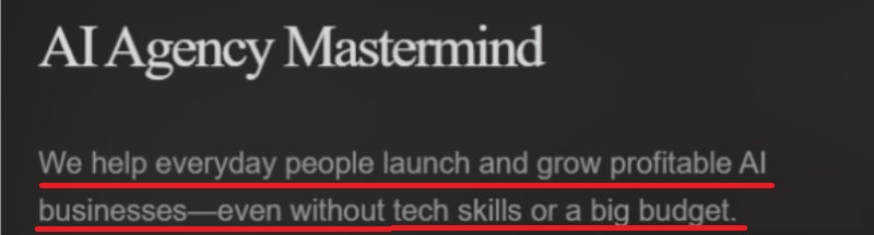 AI Agency Mastermind claims